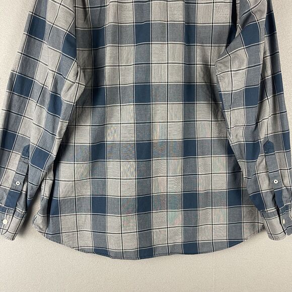 Bonobos Slim Fit Shirt Mens XXL Blue Gray Plaid Long Sleeve Button Down Cotton - Picture 10 of 13